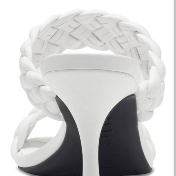 INC International Concepts Lyra Braided Sandals White -8.5 - Picture 3 of 9
